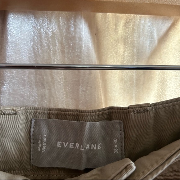 Everlane Relaxed Taper Air Chino‎ Khaki Pant Organic Cotton Tan NEW Size 38x30 - Picture 4 of 9